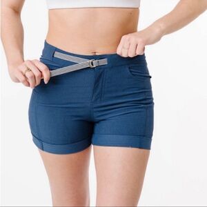 EXCELLENT CONDITION WOMEN’S SMALL ZYIA ACTIVE 3” BLUE NOT JUST A TRAIL SHORT